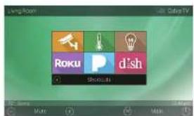 Living Room Live Color TV Roku dish Shokzhu