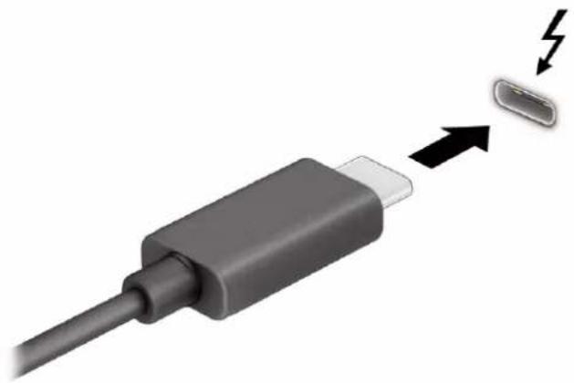 HP Elitebook 850 G7 - Tilslutning af enheder til en USB-port Type-C (kun udvalgte produkter) - 2