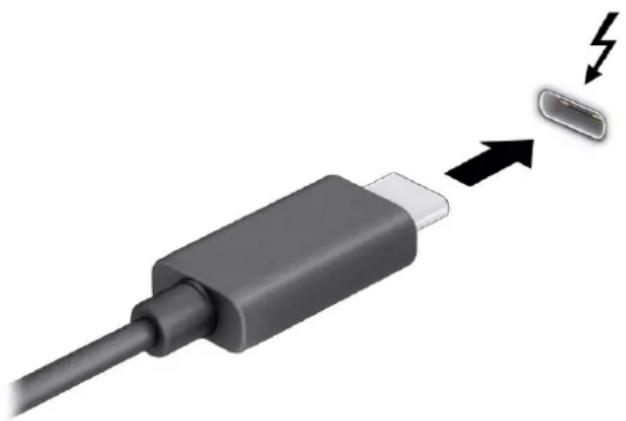 HP Elitebook 830 G7 - Tilslutning af en Thunderbolt-enhed med et USB-kabel Type-C (kun udvalgte produkter) - 2