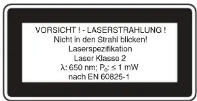 EINHELL TC-SM 2531/2 U - Särskilda instruktioner för laser Obs! Laserstråle - 1