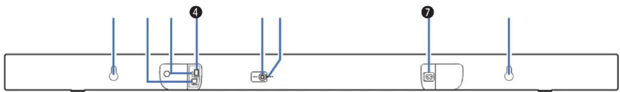 Diagram showing electrical connections with labeled components and numbered points 4 and 7