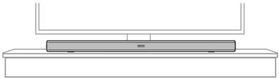 DENON DHT-S416 - Positioning the sound bar - 1
