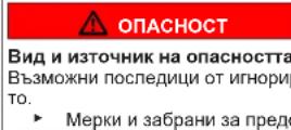 NEFF GS7363IEP - Структура на предупрежденията - 2