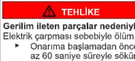 BOSCH KSV36VIEP - Kapının üst menteşesinin değiştirilmesi (göstergeli kapı) - 14