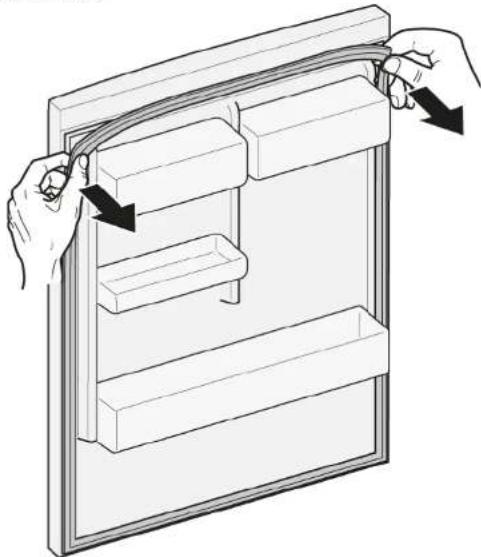 BOSCH KIF86HDD0 - Αφαίρεση στεγανοποιητικού πόρτας - 1
