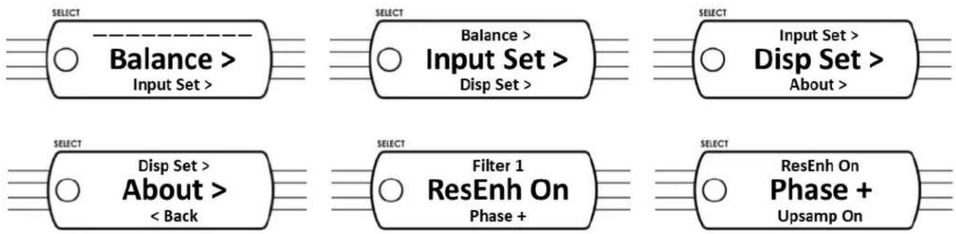 ELAC Alchemy DDP-2 - Menu Selections - 1
