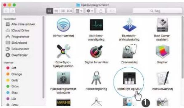 Hæljesnomprämmer Favorites Alte mine arkiver iCloud Drive Programmer Skrivebord Dokumenter Overførsier Market Rot Orange Gelb Grün Blau Lila Genu AirPort-værktej Aktivitets- overvågning Bluetooth- arkrudvæktning Boot Camp- assistent ColorSync- hjælpefunktion Digital farvermåter Diskvaørktej Grapher Hælajoprogrammet VoiceOver Høvednæglering Indstil hjd og MIDI Instruksvaørktej