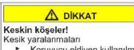 BOSCH GSN36VIFP - Kapının alt menteşesinin değiştirilmesi - 4