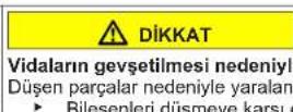 BOSCH GSN36VIFP - Kapının alt menteşesinin değiştirilmesi - 8