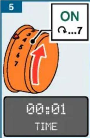 5 ON 00:01 TIME