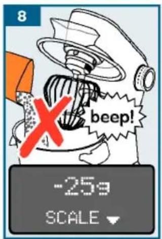 8 beep! -25g SCALE ▼