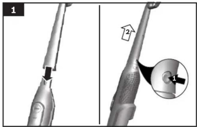 Technical diagram showing a tool tip with labeled parts and an inset close-up highlighting a specific feature.