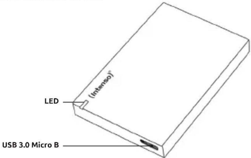 (Intenso) LED USB 3.0 Micro B