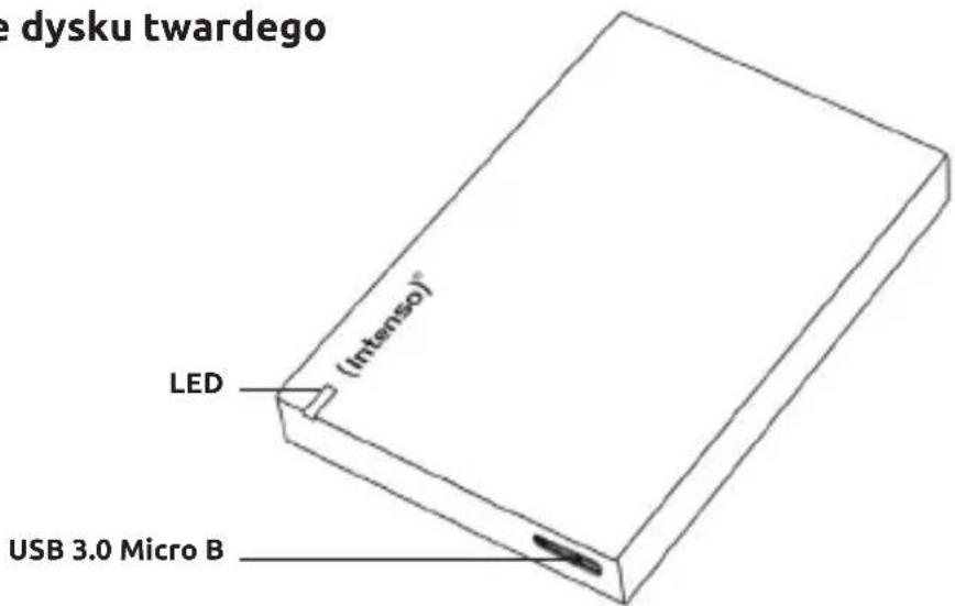 e dysku twardego (Intenso) LED USB 3.0 Micro B