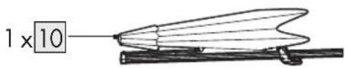 1 x 10