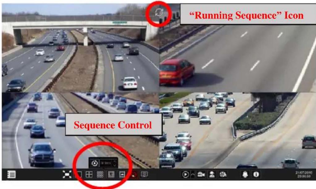 "Running Sequence" Icon Sequence Control