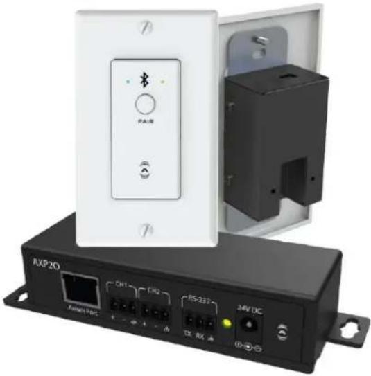 QSC Attero Tech unBT2A - Bluetooth® Audio Wall Plate Receiver for Pro-AV - 2