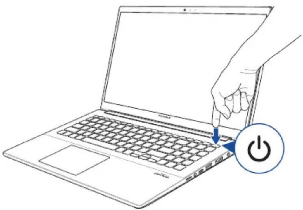 ASUS VivoBook S15 - Tryk på tænd/sluk-knappen - 1