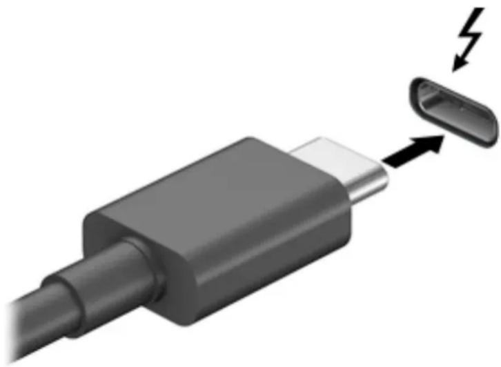 HP ZBook 15 G5 - Tilslutning af en Thunderbolt-enhed med et USB Type-C-kabel (kun udvalgte produkter) - 1