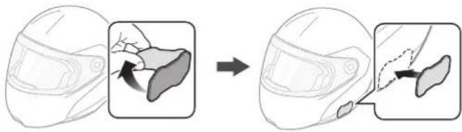 Sena 10R - Using the Hook and Loop Fasteners for Main Unit - 1