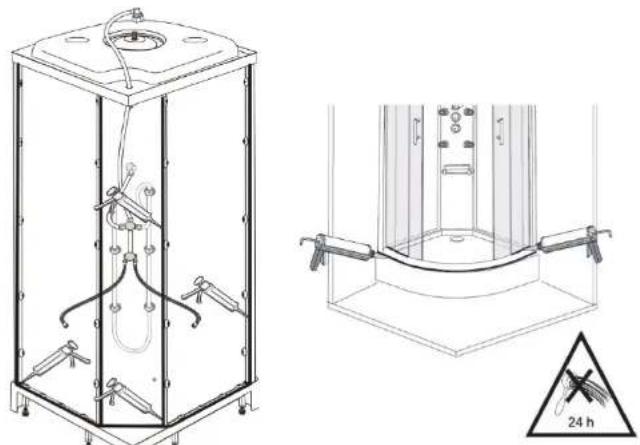 Aqualine Hydromassage Shower Cabin - Installation - Step 11 - 4