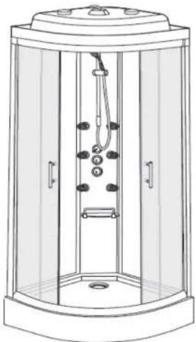Aqualine Hydromassage Shower Cabin - Cleaning - 1