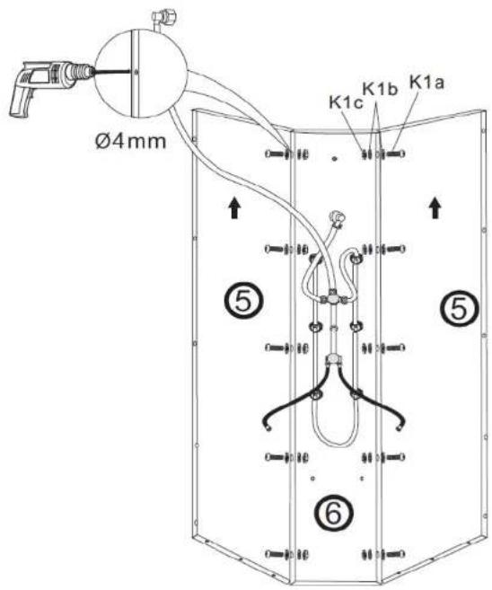 Ø4mm K1c K1b K1a ⑤ ⑤ ⑥
