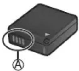 PANASONIC Lumix DC-G100 - Hold kontaktfladerne Ⓐ på opladeren og batteriet rene. - 1