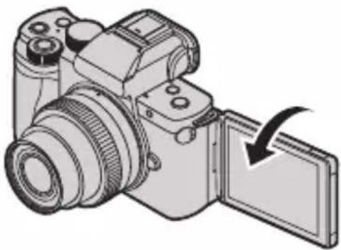 PANASONIC Lumix DC-G100 - Drej skærmen som vist på figuren. - 1
