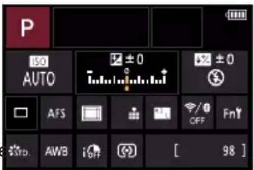 PANASONIC Lumix DC-G100 - Skift indstilling. - 1
