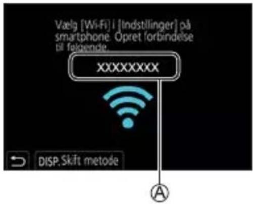 PANASONIC Lumix DC-G100 - Vælg den SSID, der vises på kameraet. - 1