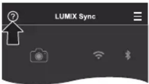 PANASONIC Lumix DC-G100 - Start "LUMIX Sync" på smartphonen. - 2