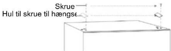 Skrue Hul til skrue til hængse