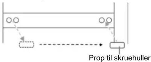 Prop til skruehuller