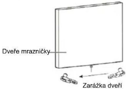 Dveře mrazničky Zarážka dveří