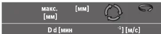 макс. [мм] [мм] [мм] D d [мин] -1 [м/с]