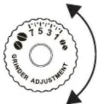 7 5 3 1 GRINDER ADJUSTMENT
