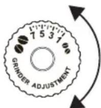 7 5 3 1 GRINDER ADJUSTMENT