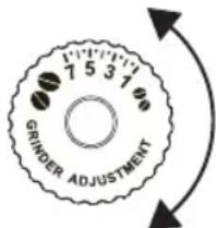 7 5 3 1 GRINDER ADJUSTMENT
