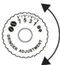 7 5 3 1 GRINDER ADJUSTMENT