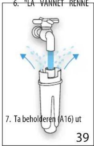 6. "LA VANNET RENNE 7. Ta beholderen (A16) ut 39