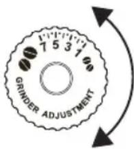 7 5 3 1 GRINDER ADJUSTMENT