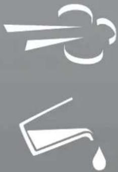 Abstract graphic with stylized white shapes on gray background, no text or symbols present