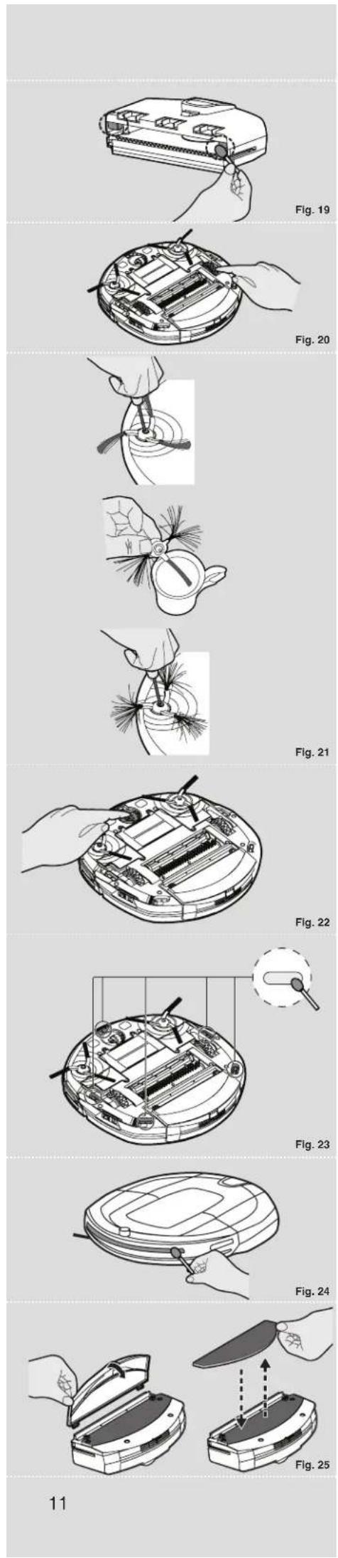 HOOVER Robocom 3 - UDSKIFTNING AF RULLEB∅RSTERNE [Fig. 18] - 1