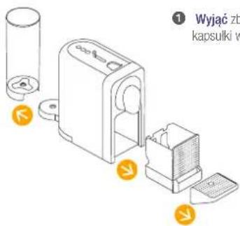 ① Wyjąć zb kapsulki w