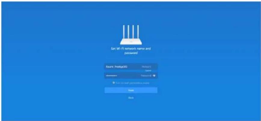 Set Wi-Fi network name and password Name: https://32 Password: name Password: I am to set personal info Name Back