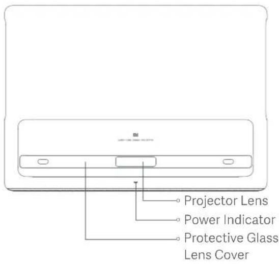 Projector Lens Power Indicator Protective Glass Lens Cover