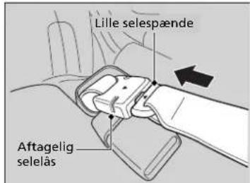 Lille selespænde Aftagelig selelås