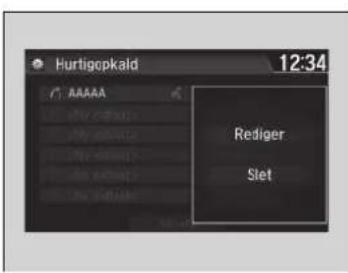 Hurtigopkald 12:34 AAAAA Rediger Slet