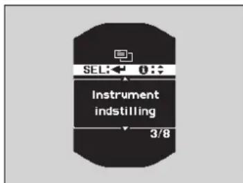 SEL← 0← Instrument indstilling 3/8